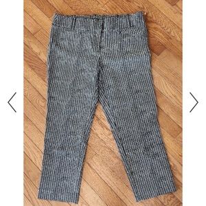 Ann Taylor Loft Size 2 Cropped Pants Black/Tan